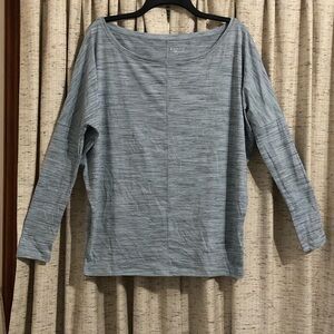 Athleta Flow Top Essence Space Dye Long Sleeve Shirt